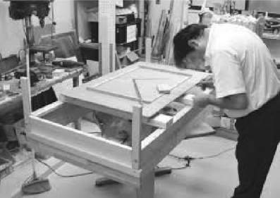 子供用特注ベッド製作のようす